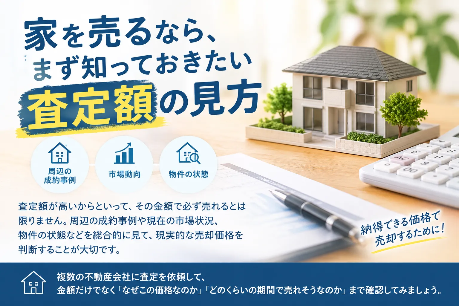 家を売るなら、まず知っておきたい査定額の見方